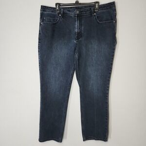 Buffalo David Bitton Jeans Mens 40x29 Blue Jackson Slim Straight Stretch Denim